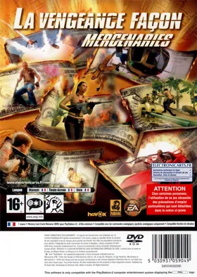Mercenaries 2 - World in Flames (Japan) box cover back